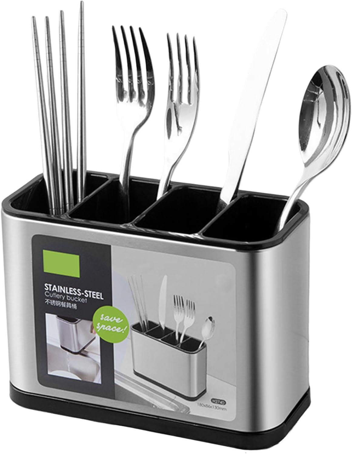 Parssufy Kitchen Sink Cutlery Holder, Stainless Steel Flatware Organizer, Kitchen Utensils Cutlery Caddy Counter, Multifunctional Kitchen Sink Washing Sponge Storage Rack, Chopstick Cage (B0D9DPNBZS) Amazon Price History, Amazon Price Tracker