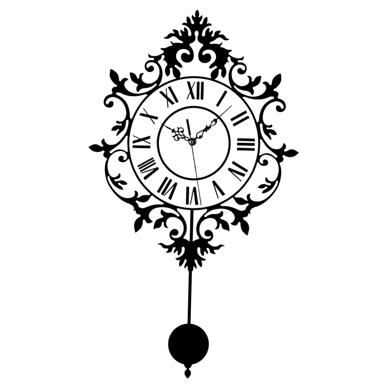 Reloj de Pared de péndulo silencioso con números Romanos para inauguración de hoteles, oficinas y Casas.