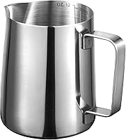 Vista 8 de Espresso Milk Frothing Pitchers 12oz/20oz Milk Frother Pitcher 304 Stainless Steel Barista Milk Steaming Jug Cup for Making Coffee Cappuccino Latte