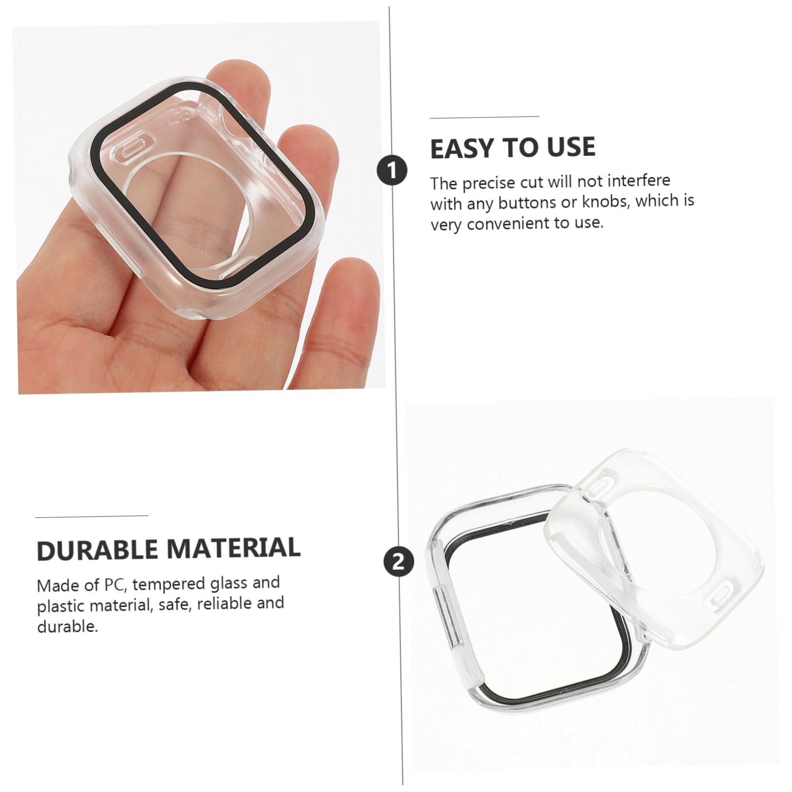 UPKOCH 4pezzi Custodia Per Watch Protezione Trasparente Per Orologio Accessori Per Smartwatch Facile Da Indossare e Rimuovere