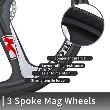 EUROBIKE Road Bike 700C Wheels 21 Speed Dual Disc Brake Bicycle 54cm Frame Bicycle for Men