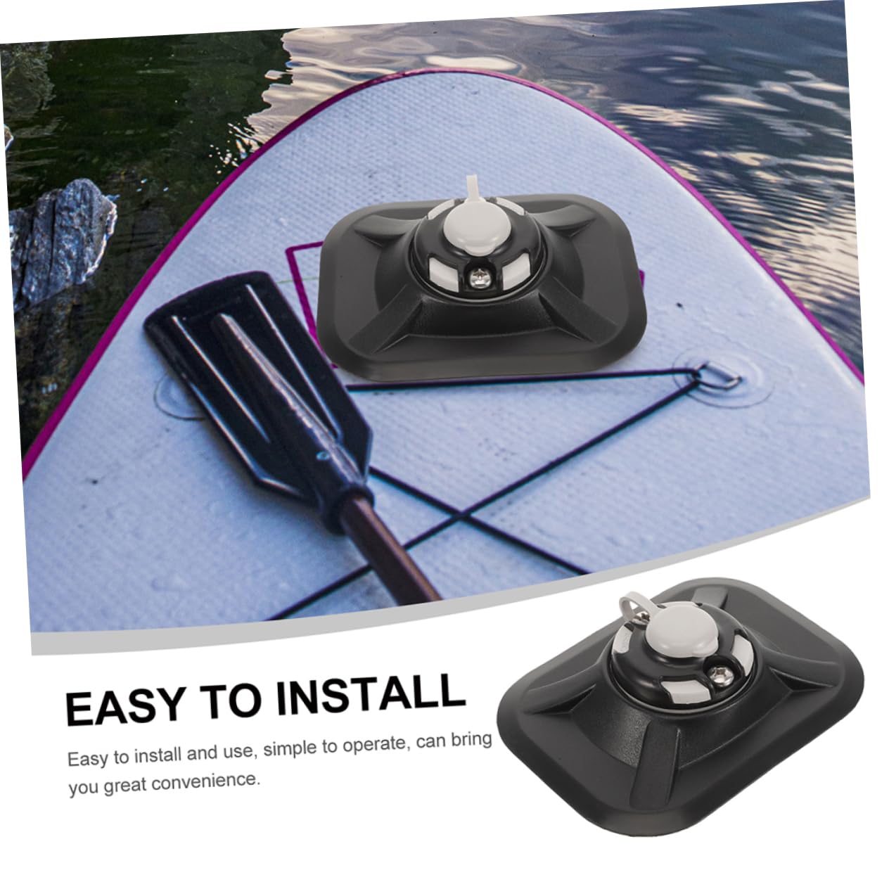 Toyvian 3 Set Per Canna Base Regolabile Per Kayak E Accessorio Professionale Per Facile Installazione E Utilizzo Materiale Resistente E 2 * 3