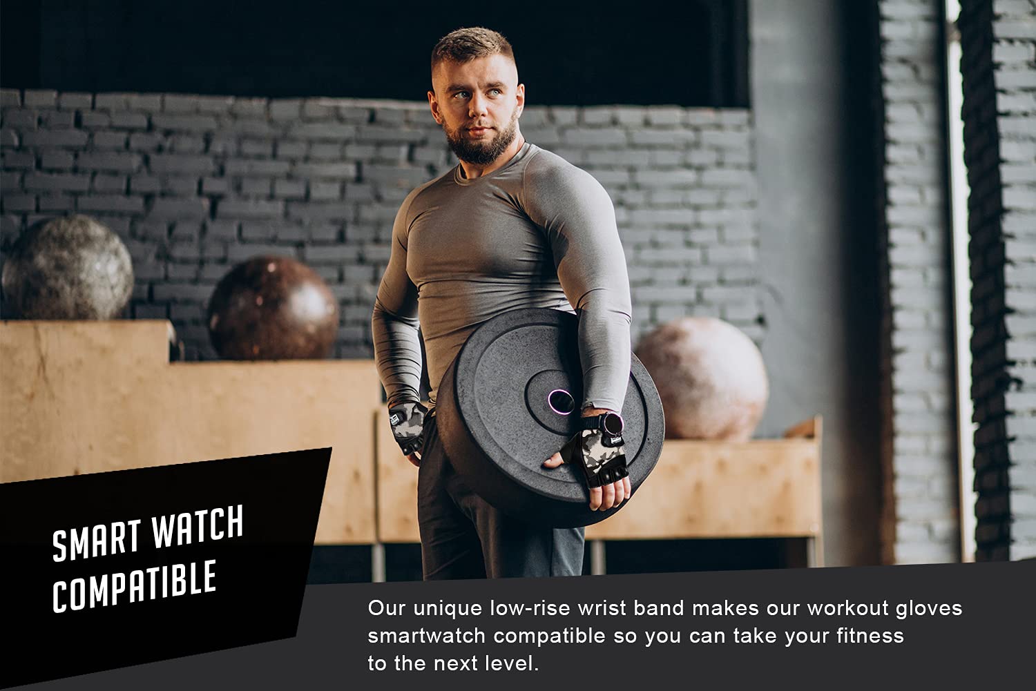 RIMSports Workout Gloves for Men and Women - Breathable Weight Lifting Gloves for Gym, Exercise, Weightlifting, Cycling, Rowing, Training Leather Palm Padded Thumb Protected Against Calluses Blister