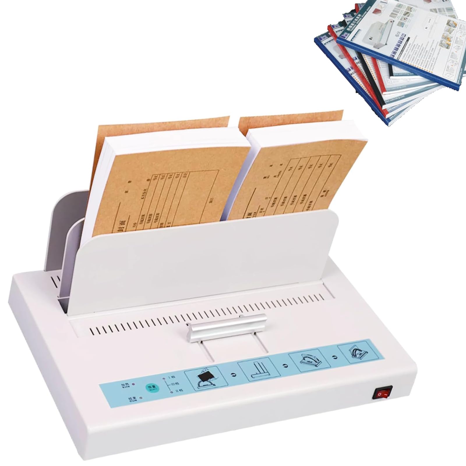 Thermobindemaschine für Dokumentenverträge, schnell und gleichmäßig beheizt, universelle Wärmebindung, 1-50 mm Dicke, ideal für Ausschreibungen, Versicherungsverträge