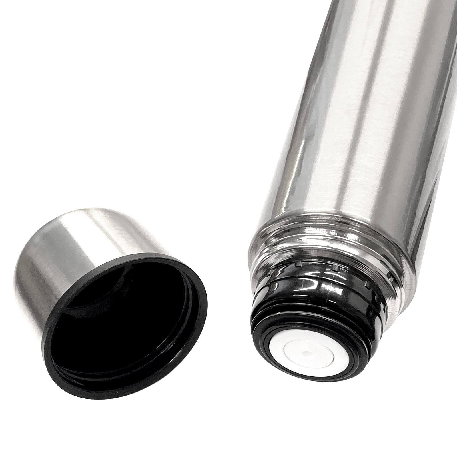 4er Set Edelstahl Isolierflasche 750ml mit Becher Kaffee Tee Isolier Flasche Thermosflasche Thermobecher Wasserflasche Thermoskanne Thermoflasche