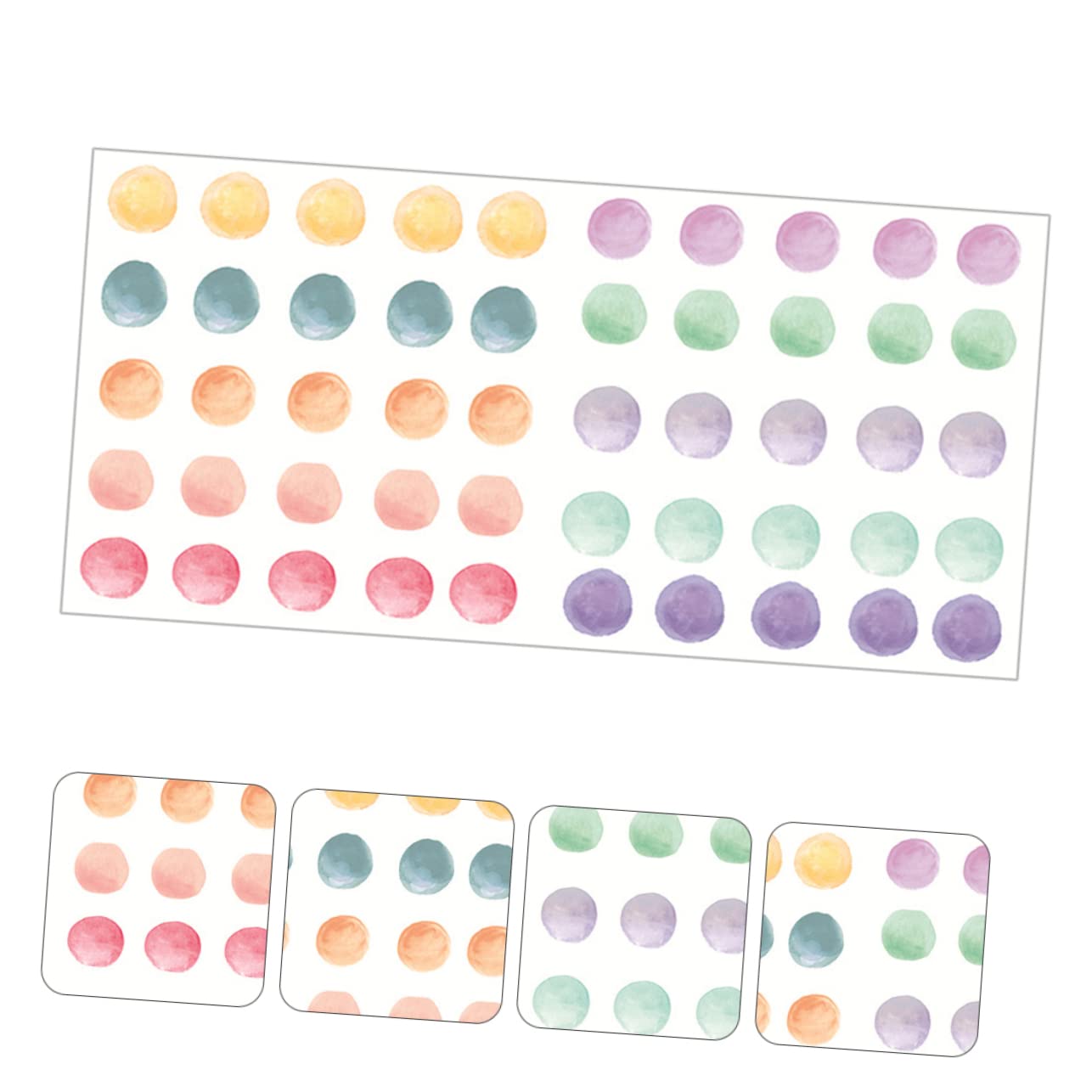 3fogli Adesivi Murali Colorati Pois Per Decorazioni Camera Dei Facili Da Applicare Design Perfetti Per Stanza Gioco