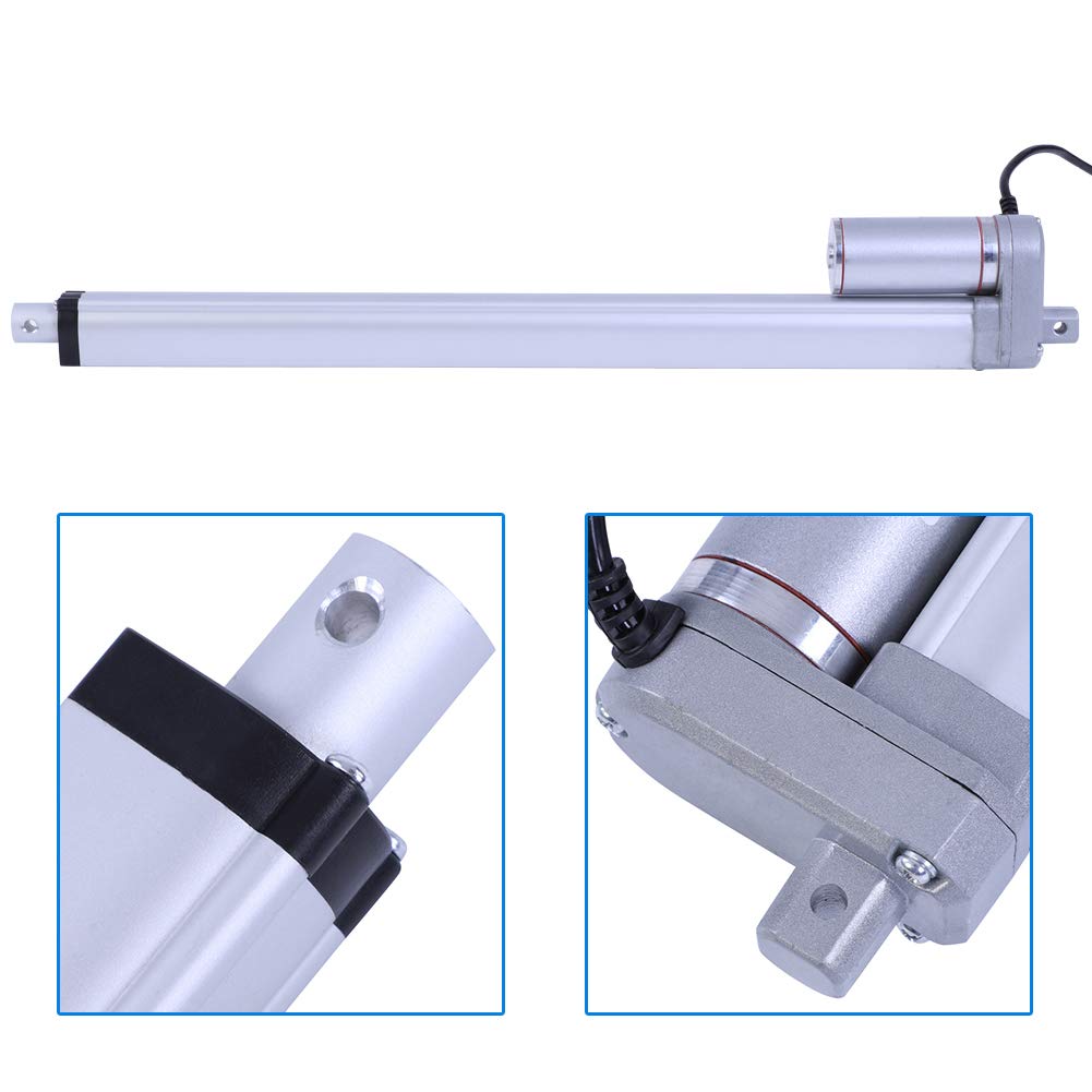 DC 12V linear actuator, force 1500N stroke 200750mm linear actuator