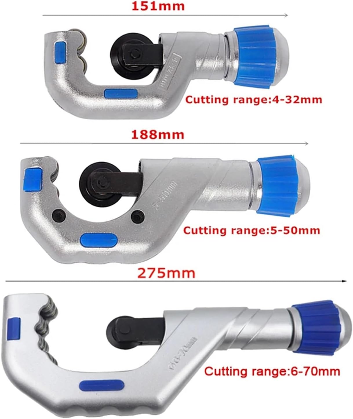 Bearing Roller Type Tube Cutter Metal Scissor Pipe Cutter Stainless Steel Copper Tube Plumbing Cutting Refrigeration Tools(4-32mm)