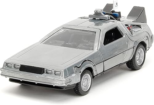 Miniatura 5 de Jada Back to The Future 1:32 Time Machine Paquete de 3 autos fundidos a presión, juguetes para niños y adultos