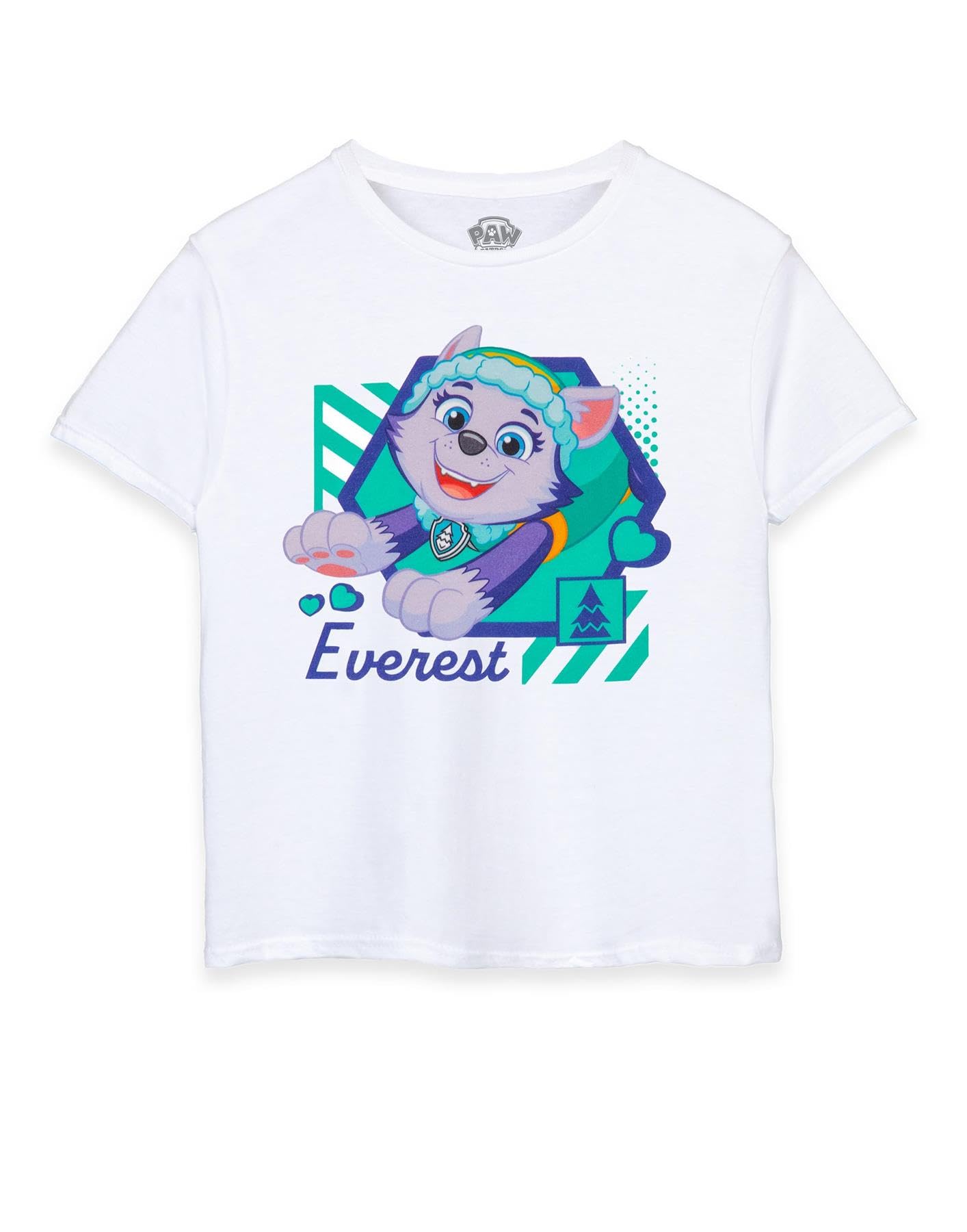 Paw Patrol Kids Camiseta Blanca | Diseño De Personajes | Mercancía auténtica Camiseta Cómoda Y Elegante para Jóvenes Fans