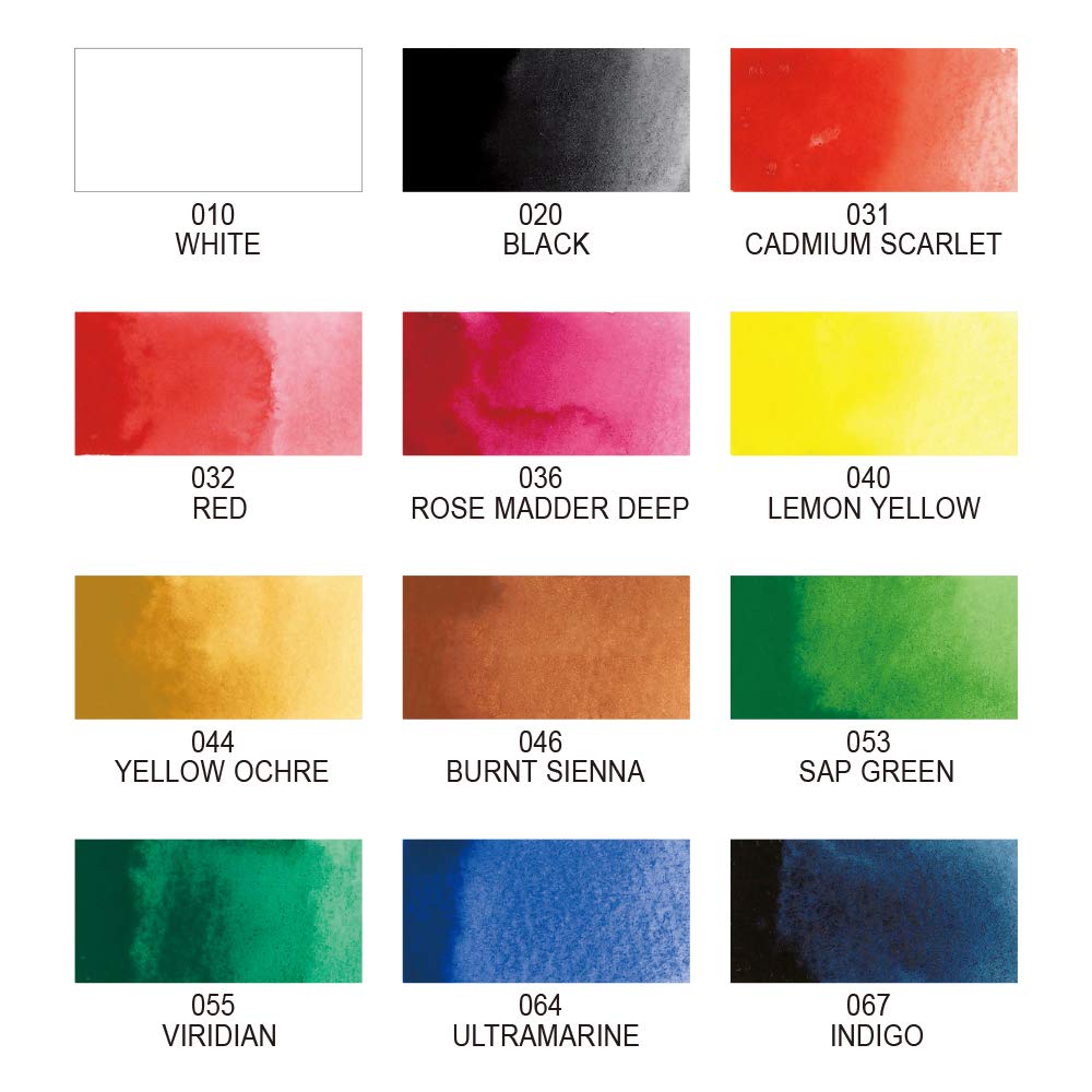 Kuretake MC20/12V 12 Color Set Picture Letter Face Color Japan Import