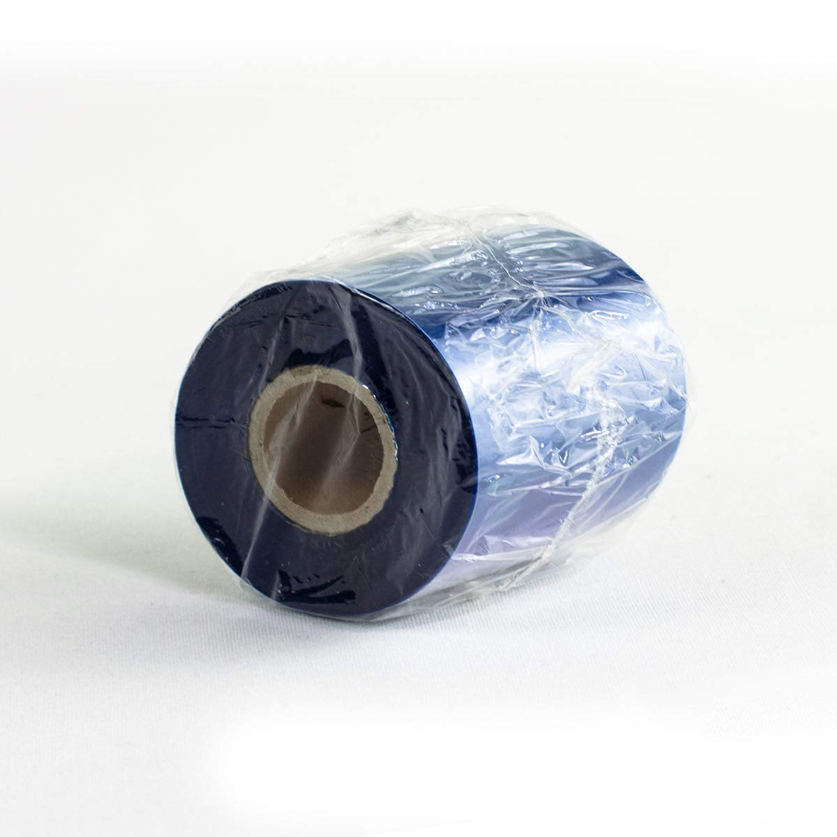 3 Rollen - Thermotransfer Farbband Wachs Qual: 100 | 84mm x 300m (Breite x Länge) | Farbe: Blau | Thermotransferrolle für Industriedrucker | HUTNER