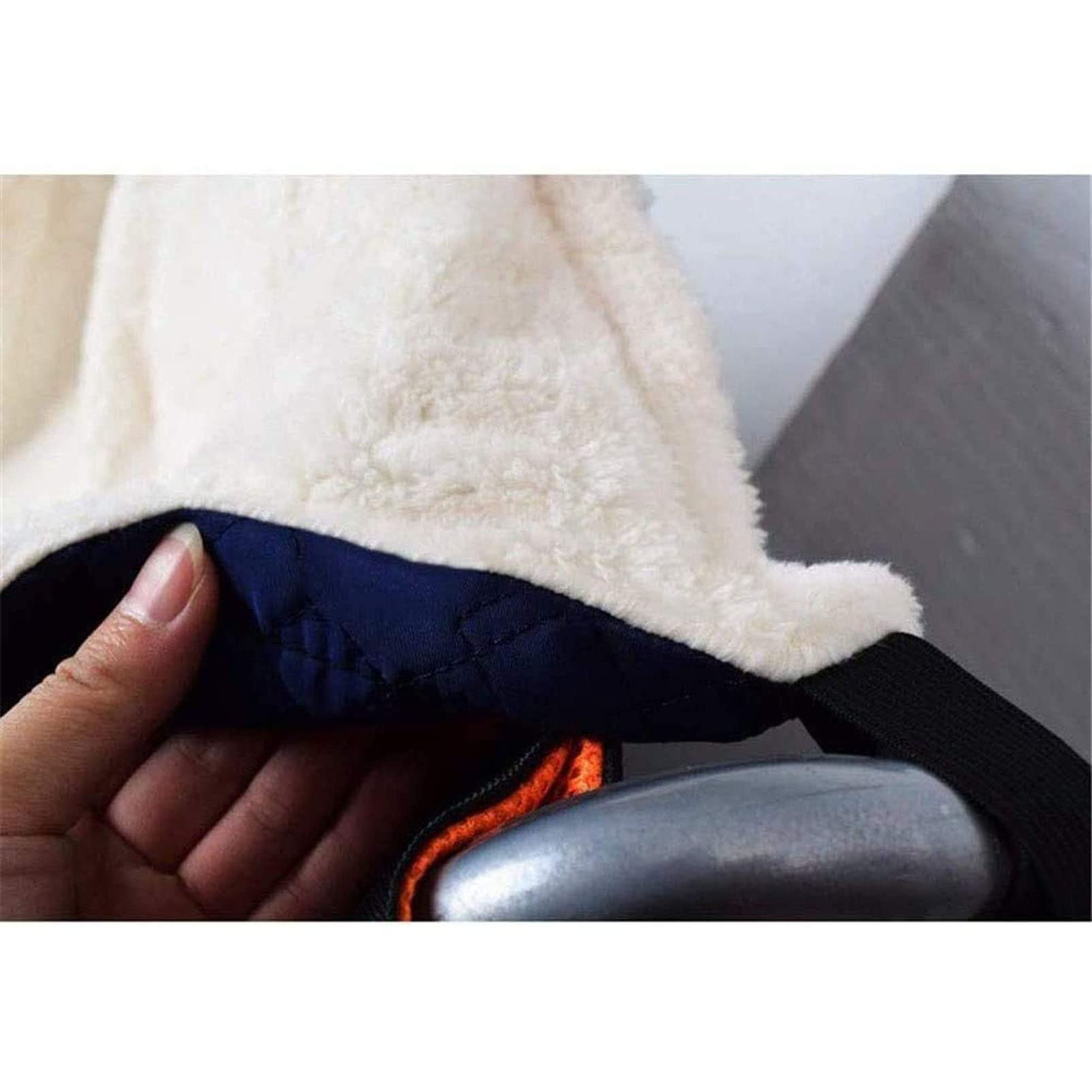 Manta Ligera para Silla de Ruedas con Cremallera y vellosidades, Manta Impermeable con Forro Polar para Silla de Ruedas, cubrepiernas cálido