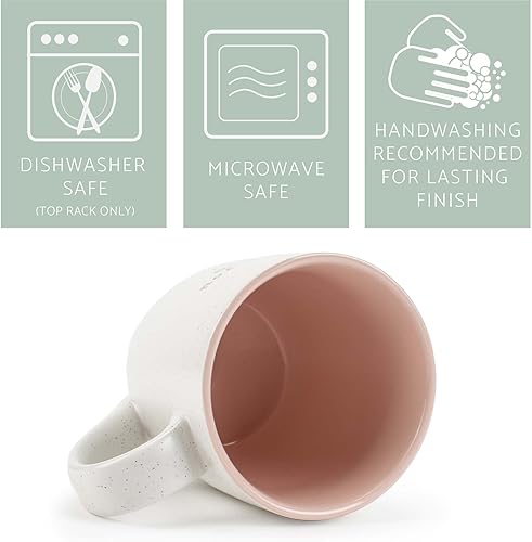 Miniatura 10 de Elanze Designs Sisters By Heart - Taza de café de cerámica de 13 onzas, color morado moteado