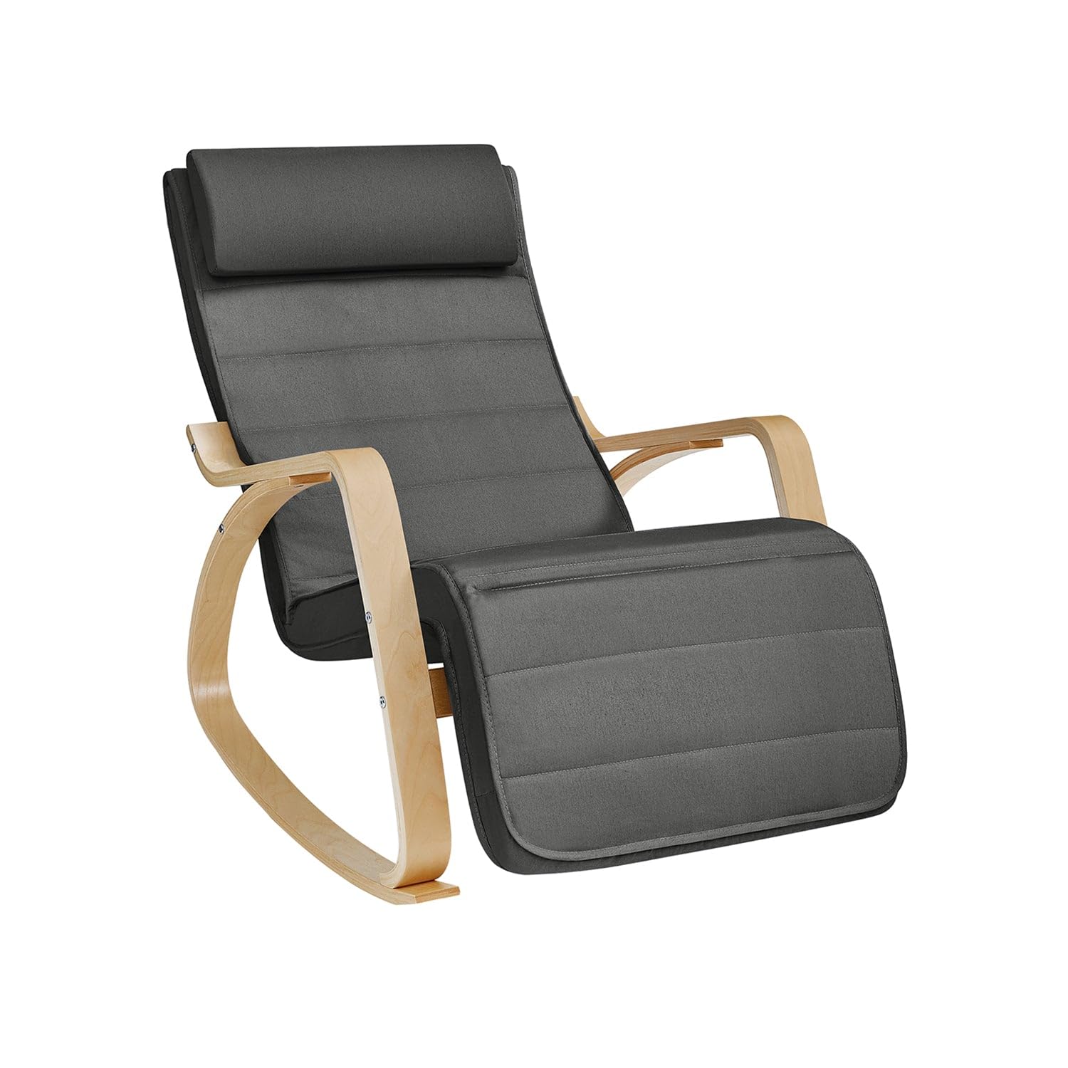 SONGMICS Fauteuil à Bascule avec Repose-pieds Ajustable LYY010GZ03