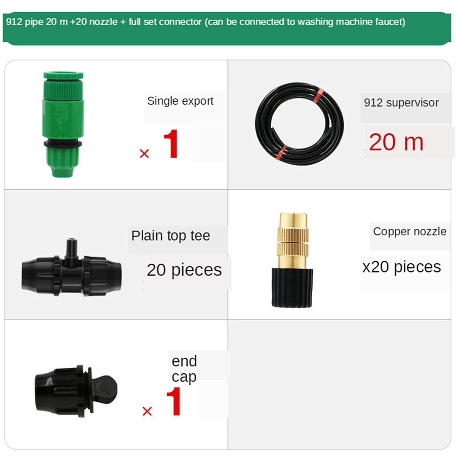 Kit di irrigazione Automatica da Giardino Sistema di irrigazione a Goccia per irrigazione Regolatore di irrigazione per irrigazione,