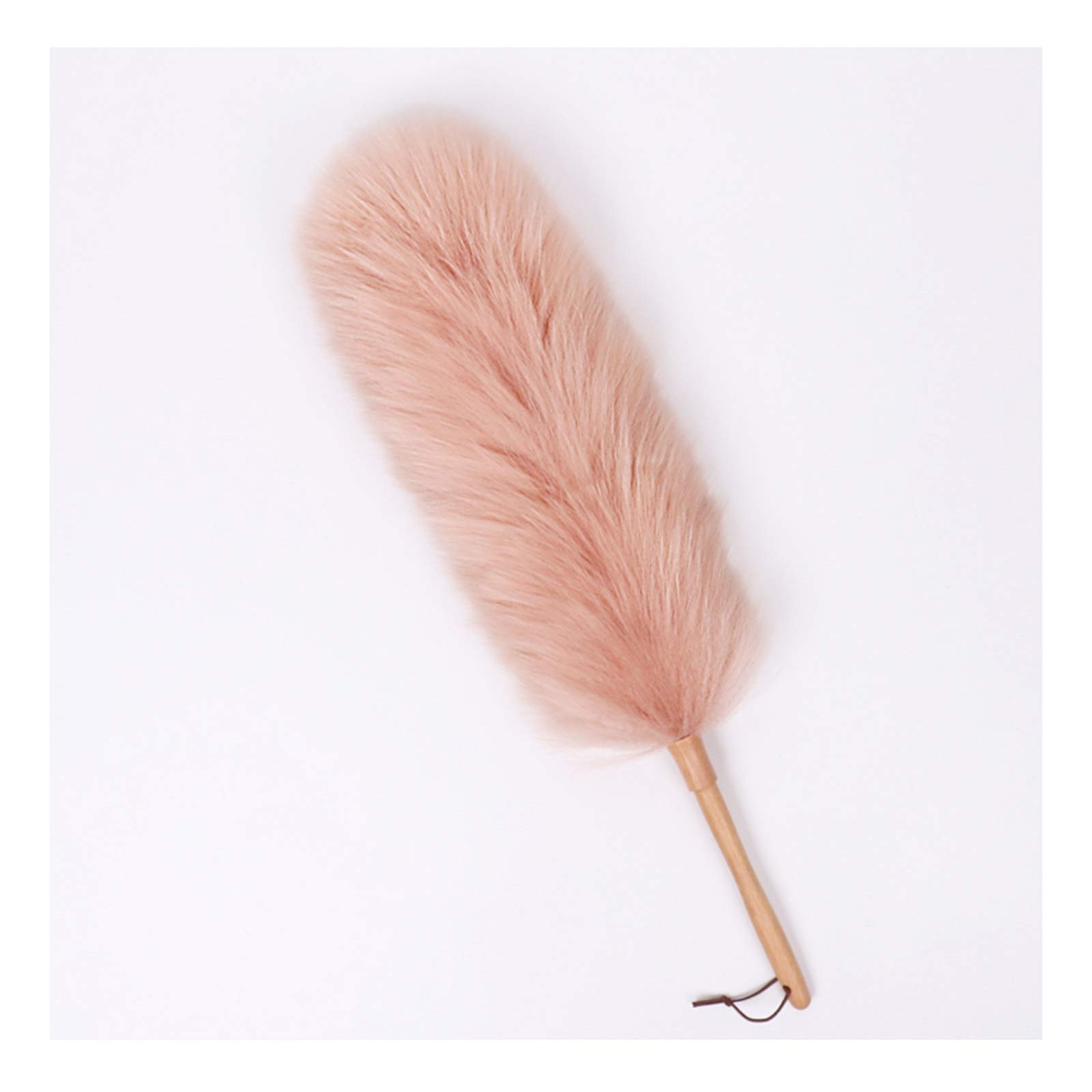 feather duster, Feather Duster,Dust Brush Pure Lambs Wool with Wood Handle, Large Fluffy Lambswool, Anti-Static, Multifunction Cleaning Tools for Home, Office and Car Dusters for