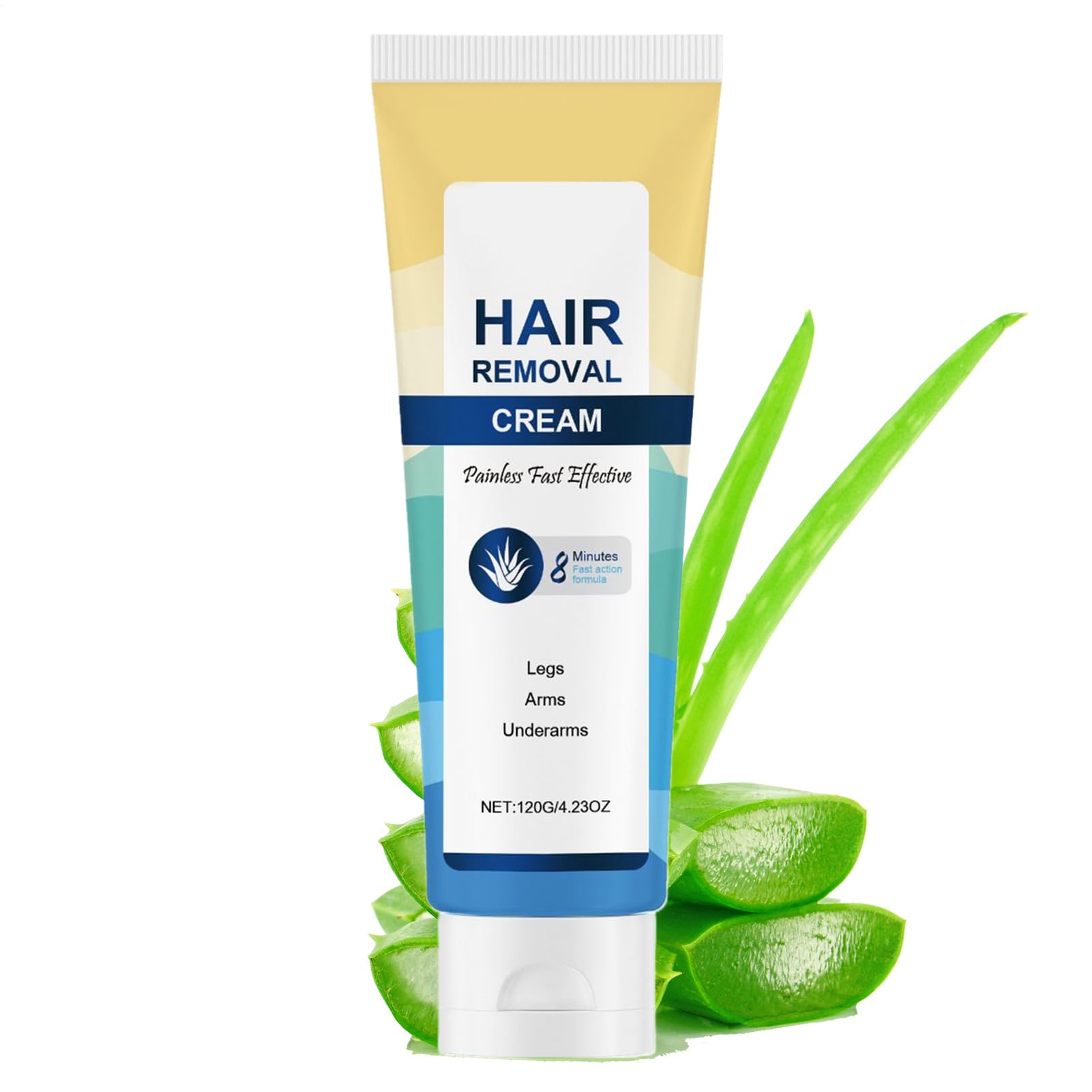 Crema Depiladora para Hombres | Depilatorio para Zonas Íntimas - 120 g para Rostro Cuerpo y Zona Íntima Unisex