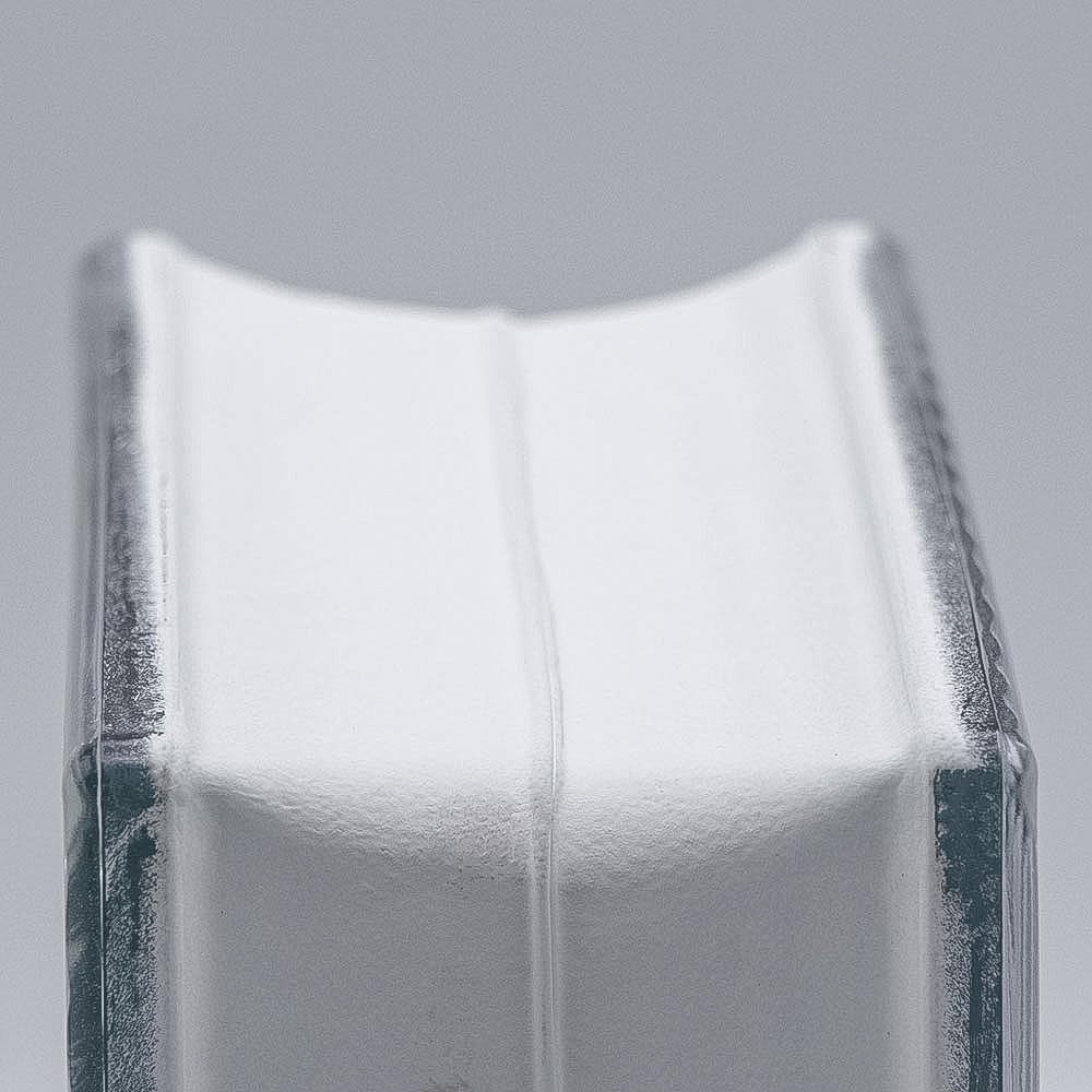 Bloque básico de cristal cruzado transparente, 19 x 19 x 10 cm, 6 unidades