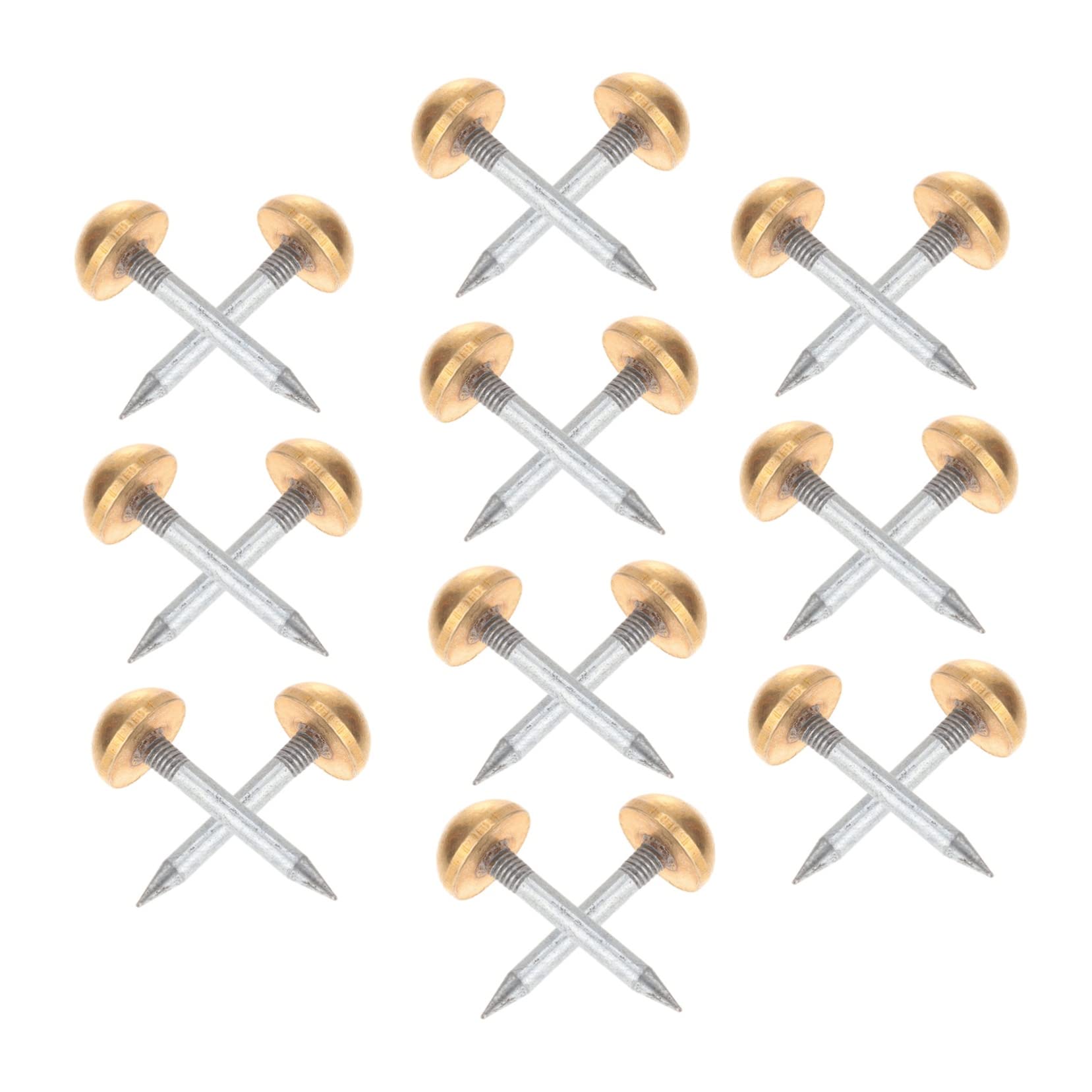 HOLIDYOYO 20 Pcs Solid Metal Upholstery Nails Decorative Furniture Tacks Weatherstrip Nail Upholstery Pin