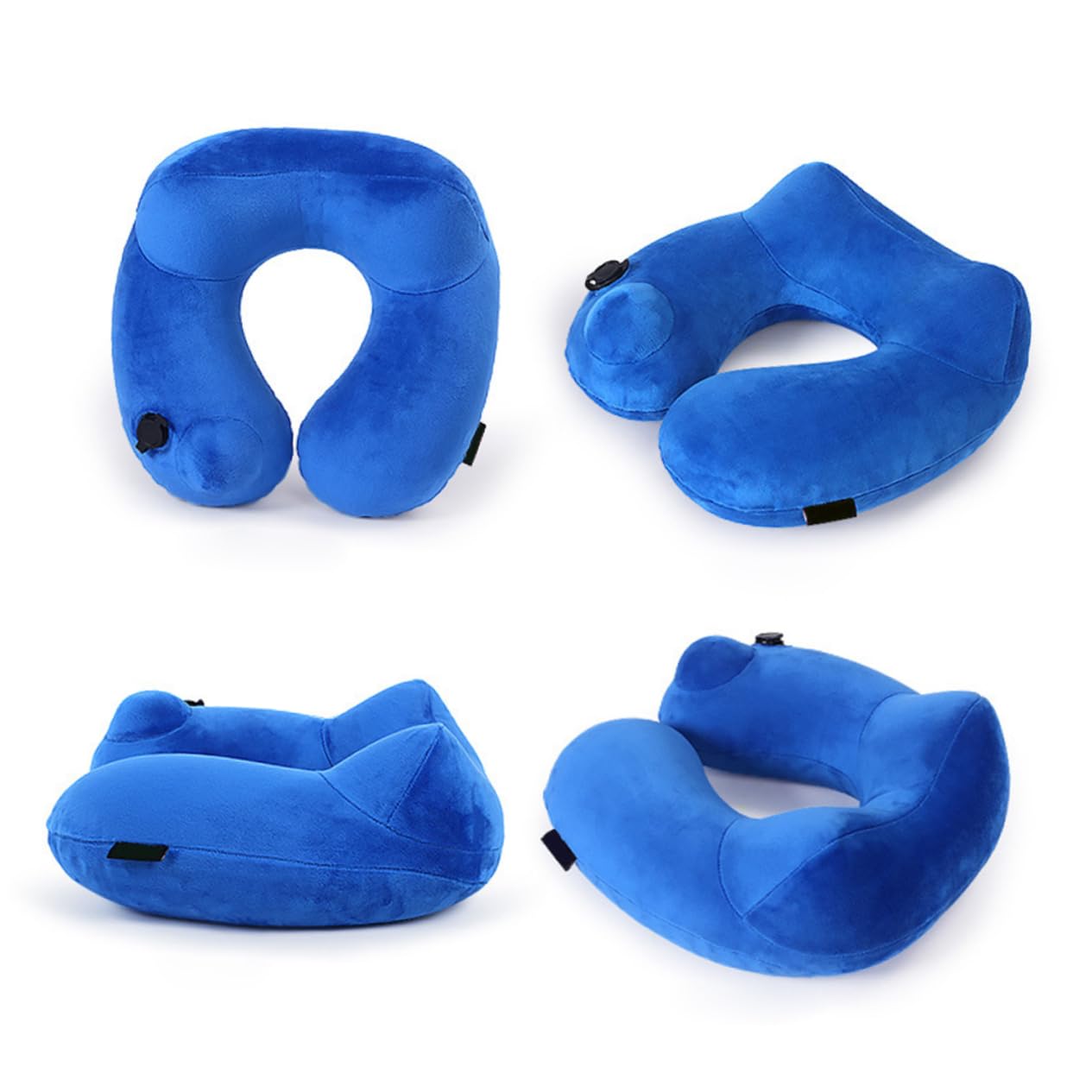 Zerodeko Cuscino Gonfiabile Per Viaggio Cuscino Per Collo Forma Di u Supporta Testa e Collo Facile Da Gonfiare e Sgonfiare Per Aerei Autobus Treni Campeggio e Uso Domestico