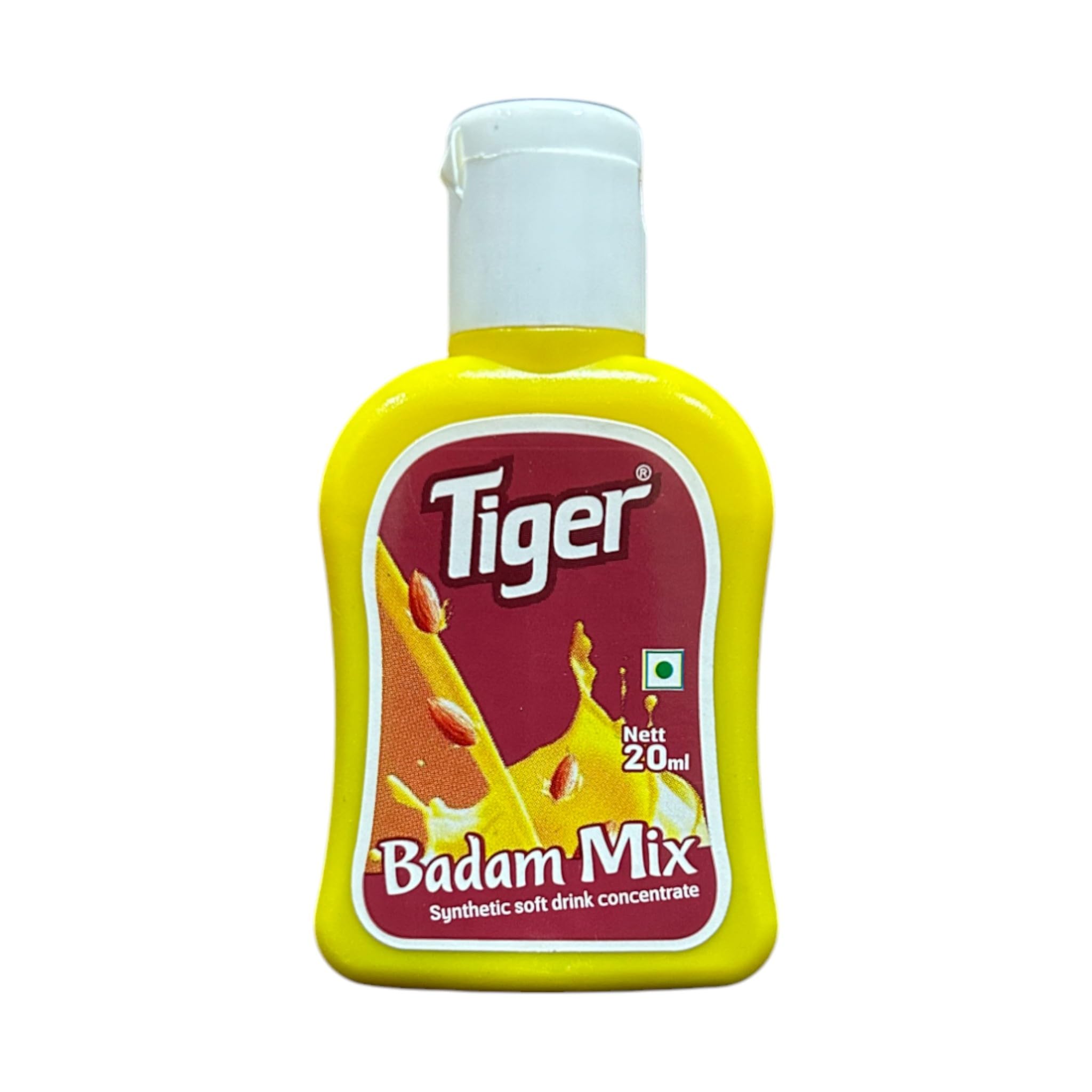 EXCEL ENTERPRISES Tiger Badam Mix Emulsion Flavours Soft Drink Concentrate Milk Shake Mix 20 ml Bottles Pack Of 2