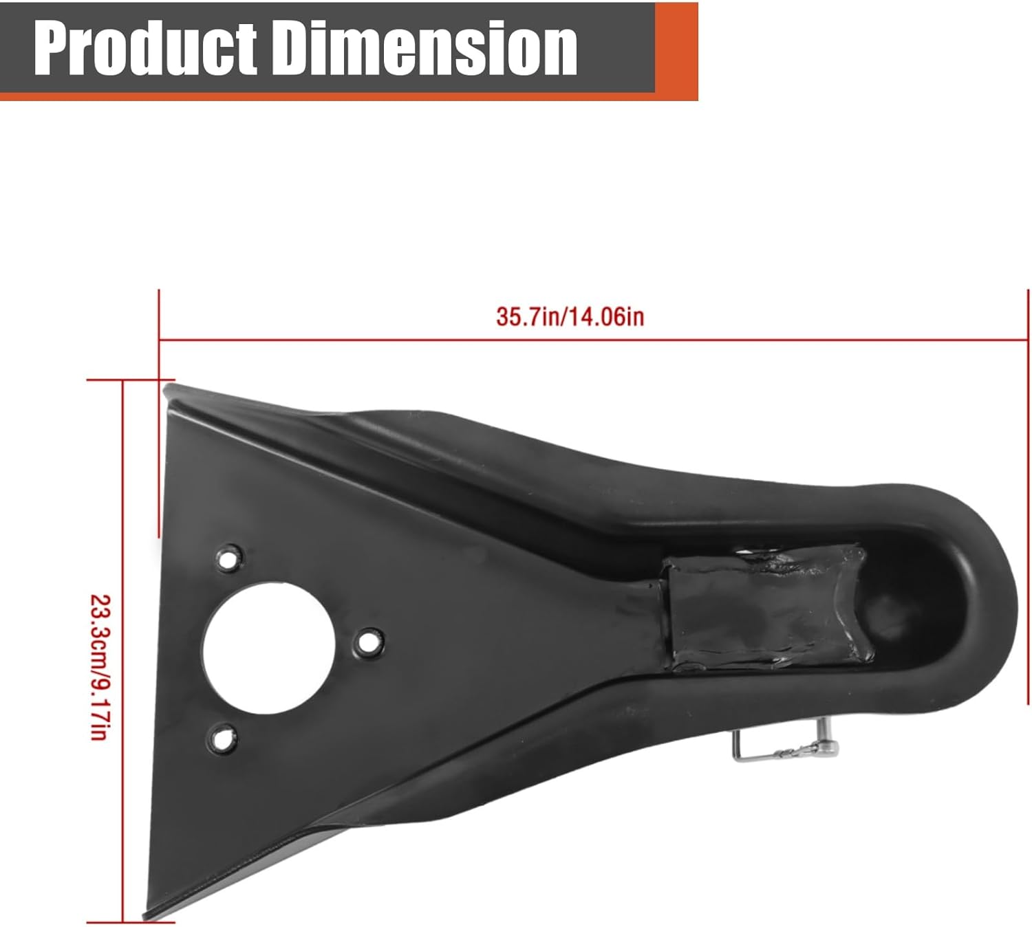 A-Frame Trailer Coupler Heavy Duty Coupler 2 Inches Hitch Ball Black 8000lbs Capacity