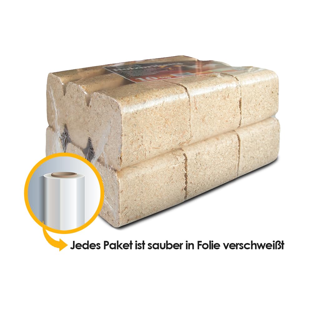 Uckermark Holzbriketts - 2 Pakete, 6 Briketts je Paket