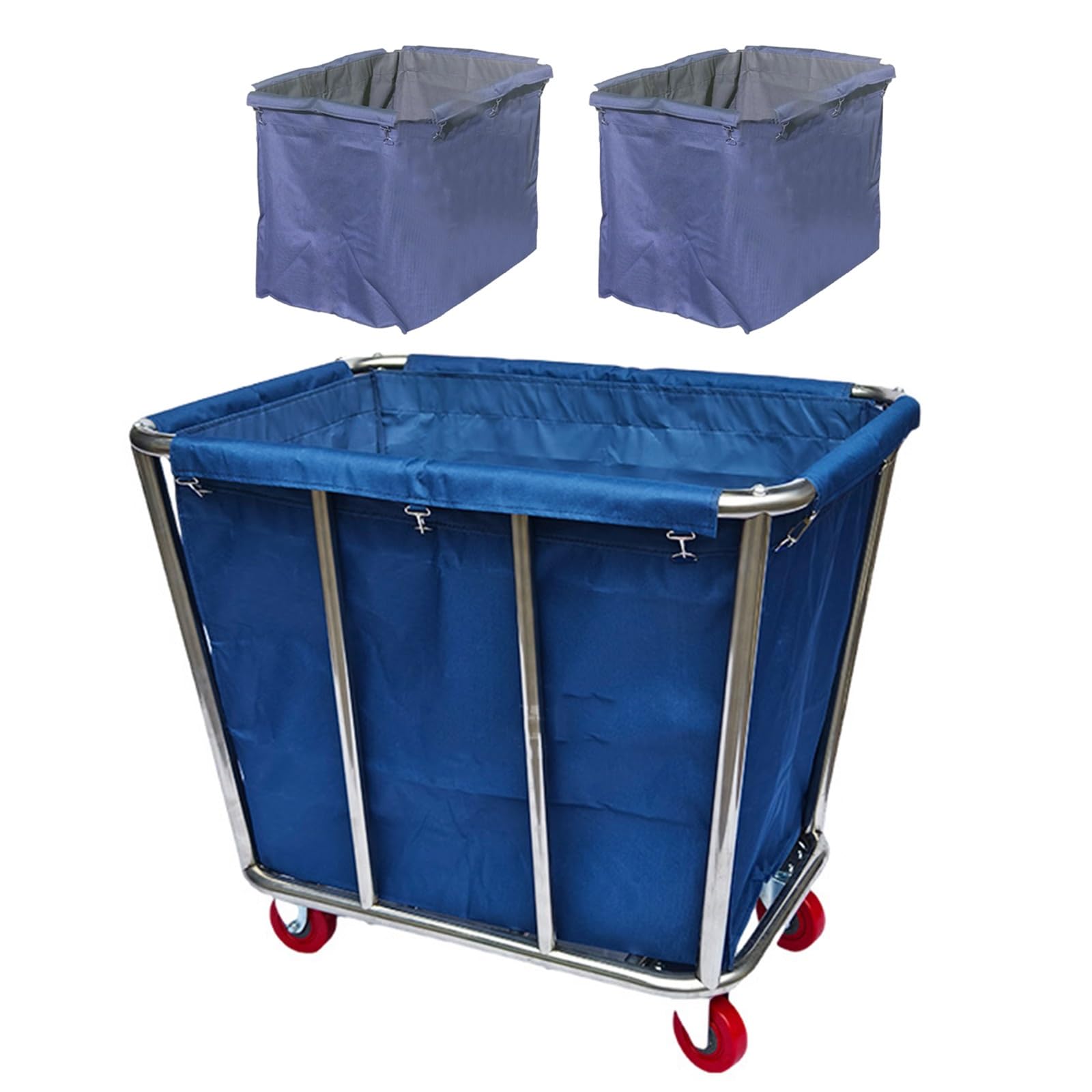 Chariot à linge grand volume pour hôtel et hôpital avec sac amovible