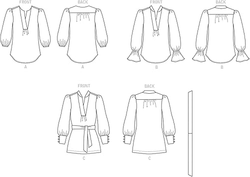 Miniatura 7 de Butterick B6812Y5 Misses TopVest 18-20-22-24-26, Multicolor