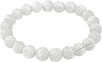 Vista 646 de Amazing Gemstone Pulsera de cristal para mujeres y hombres, pulsera de cristal curativo de protección, pulsera elástica con cuentas de piedras