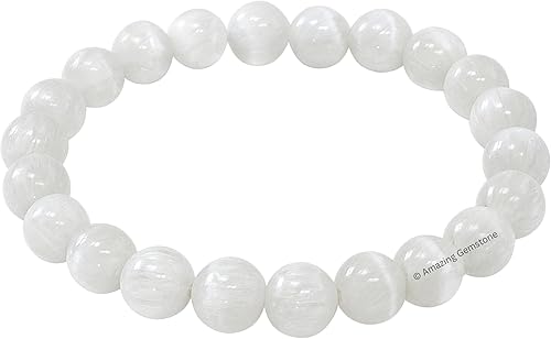 Miniatura 646 de Amazing Gemstone Pulsera de cristal para mujeres y hombres, pulsera de cristal curativo de protección, pulsera elástica con cuentas de piedras