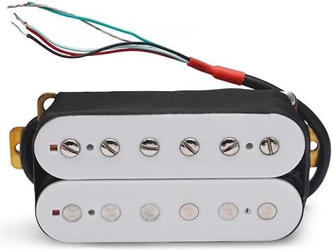 electric guitar pickup set Plastic Electric Guitar Pickup Coil Spliting Pickup Humbucker Pickup 4 Conduct Cable N-7.5K/B-15K Output Color Bridge