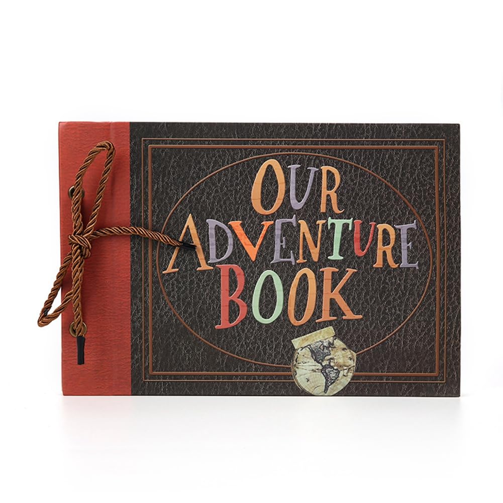 CTRLZS A Scrapbook Photo Album,Our Adventure Book Scrapbook,Hard Cover Travel Scrapbook for Anniversary, Wedding, Travelling