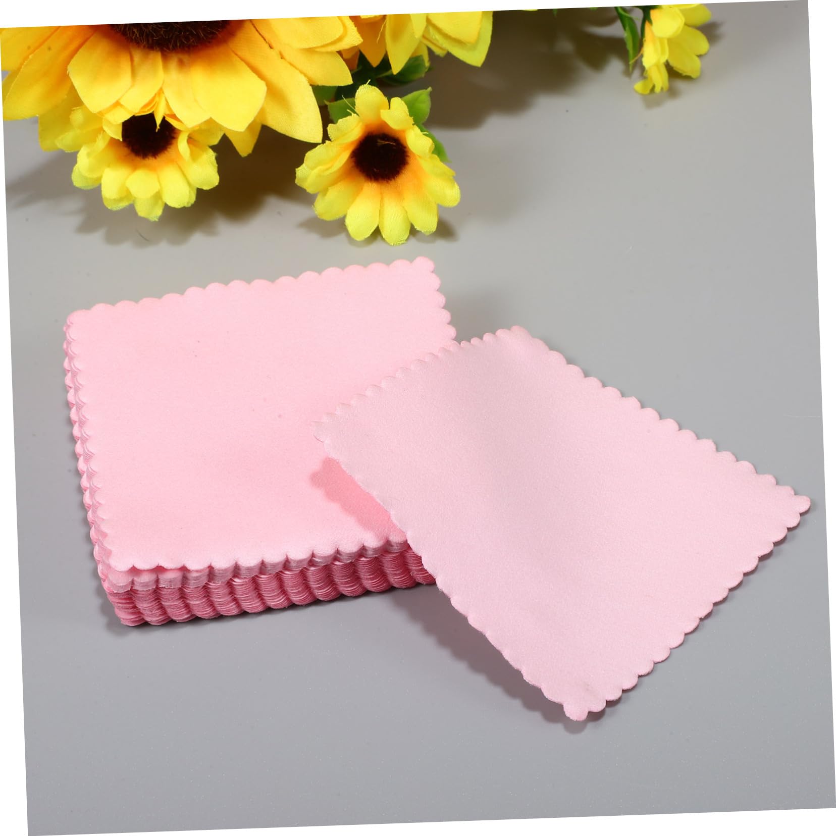 SHINEOFI 3 Set Soluzione Detergente per Gioielli Salviette per Lenti Orologi Occhiali Che Bloccano La Luce Pulitore per Anelli Panno per Occhiali Buffing Fibra Superfine Rosa 100 Pezzi * 3