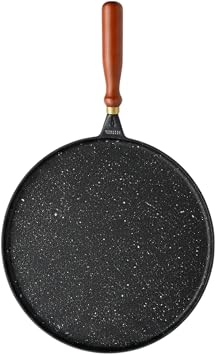 Granit Döküm 36cm Çift Taraflı Tava, Izgara Tavası Gözleme Tavası