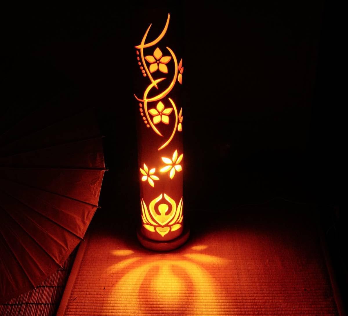 竹灯籠　〜椿〜 竹灯籠 〜椿〜