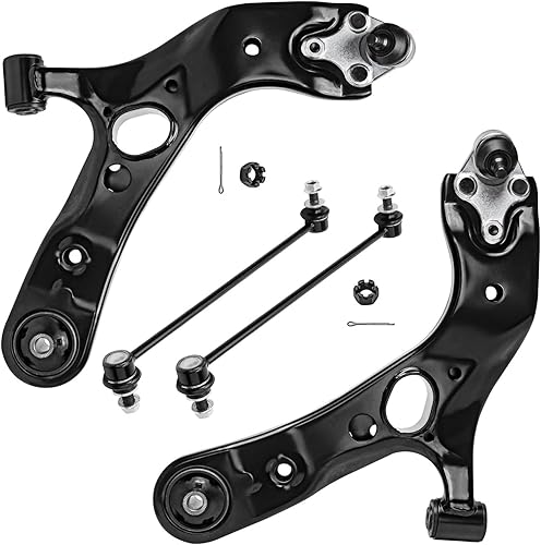 Miniatura 25 de Detroit Axle - Kit de brazos de control frontal RWD para Chrysler 300 Dodge Challenger Charger Magnum, 2 brazos de control superiores 2 rótulas