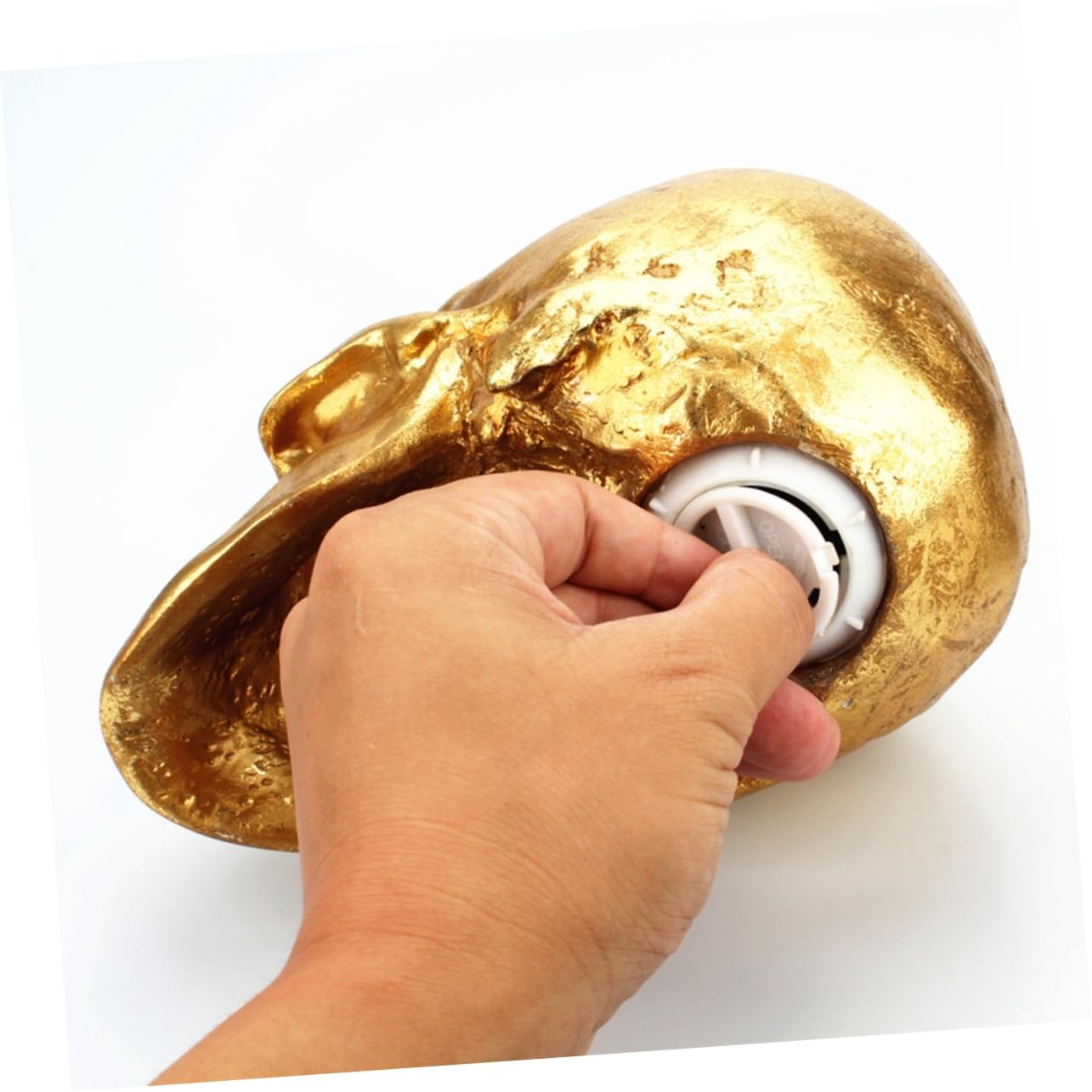 Skull Money Box Piggy Bank – Resin Skull Statue For Coin Saving & Halloween Decor
