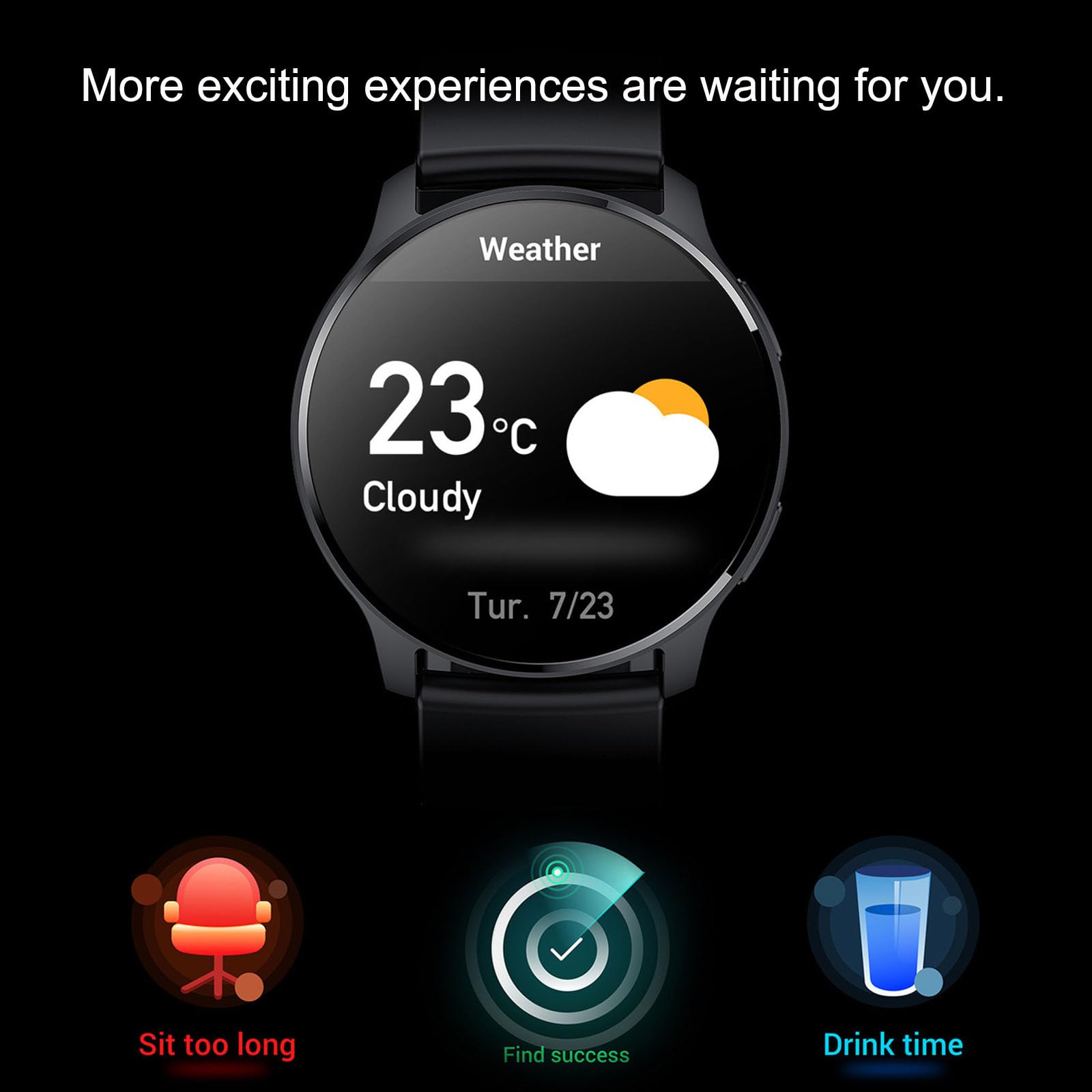 Smartwatch Damski Z Funkcją Telefonu 1,32" Zegarek Fitness Tracker Z Sportowymi Zegarkami Wodoszczelność IP68 Częstotliwość Uderzeń Serca 24 H Monitorowanie Snu,F