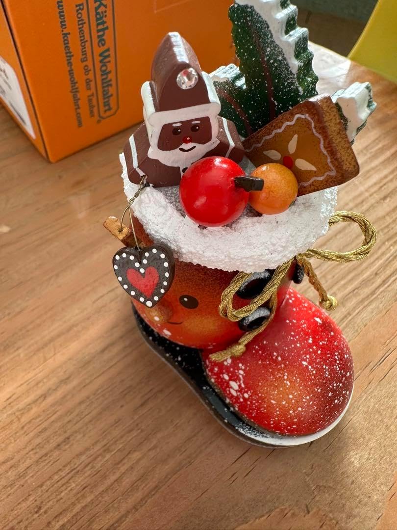 Käthe Wohlfahrt サンタクロースブーツ スモーカー お香人形 Käthe