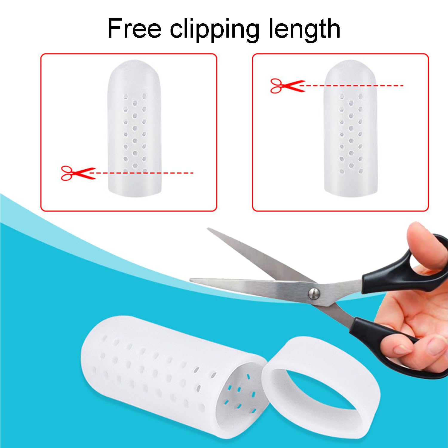 10 piezas Protector Dedos Pie Silicona Transpirable, Punteras de Gel Para Ampollas, Callos, Alivio Del Dolor De Fricción y Mucho Más para hombres y mujeres(5 Pares)
