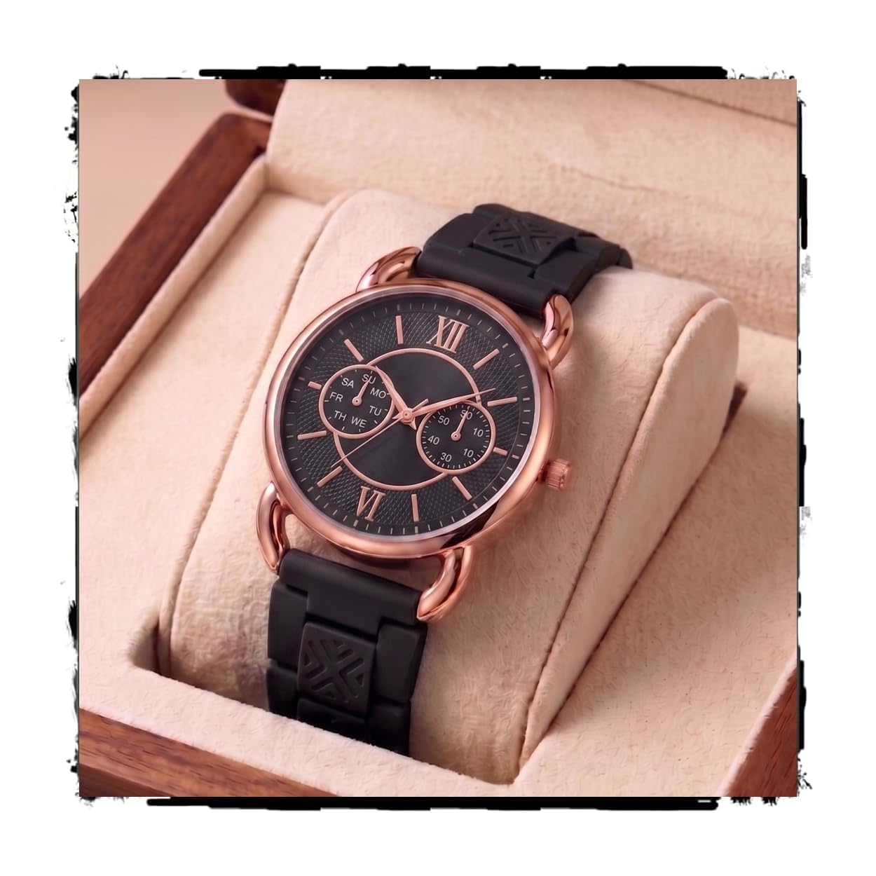 shocknshop Analog Women Watches Ladies Rose Gold Round Dial Metal Strap Wrist Watch for Woman and Girls -WCH196-picture-36