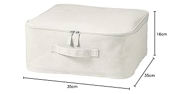 無印良品　ポリエステル綿麻混ソフトボックス 衣替えで無印良品「ポリエステル綿麻混・ソフトボックス」が活躍