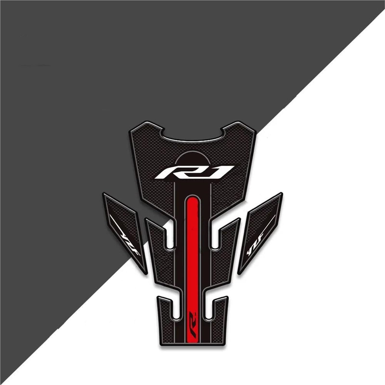 Motorbike Stickers Motorcycle Fuel Tank Sticker for YZF-R1 YZF R1 YZFR1 Gas Decal Decoration Stickers Traction Pad Fuel Tank Protection Pads(Color1)