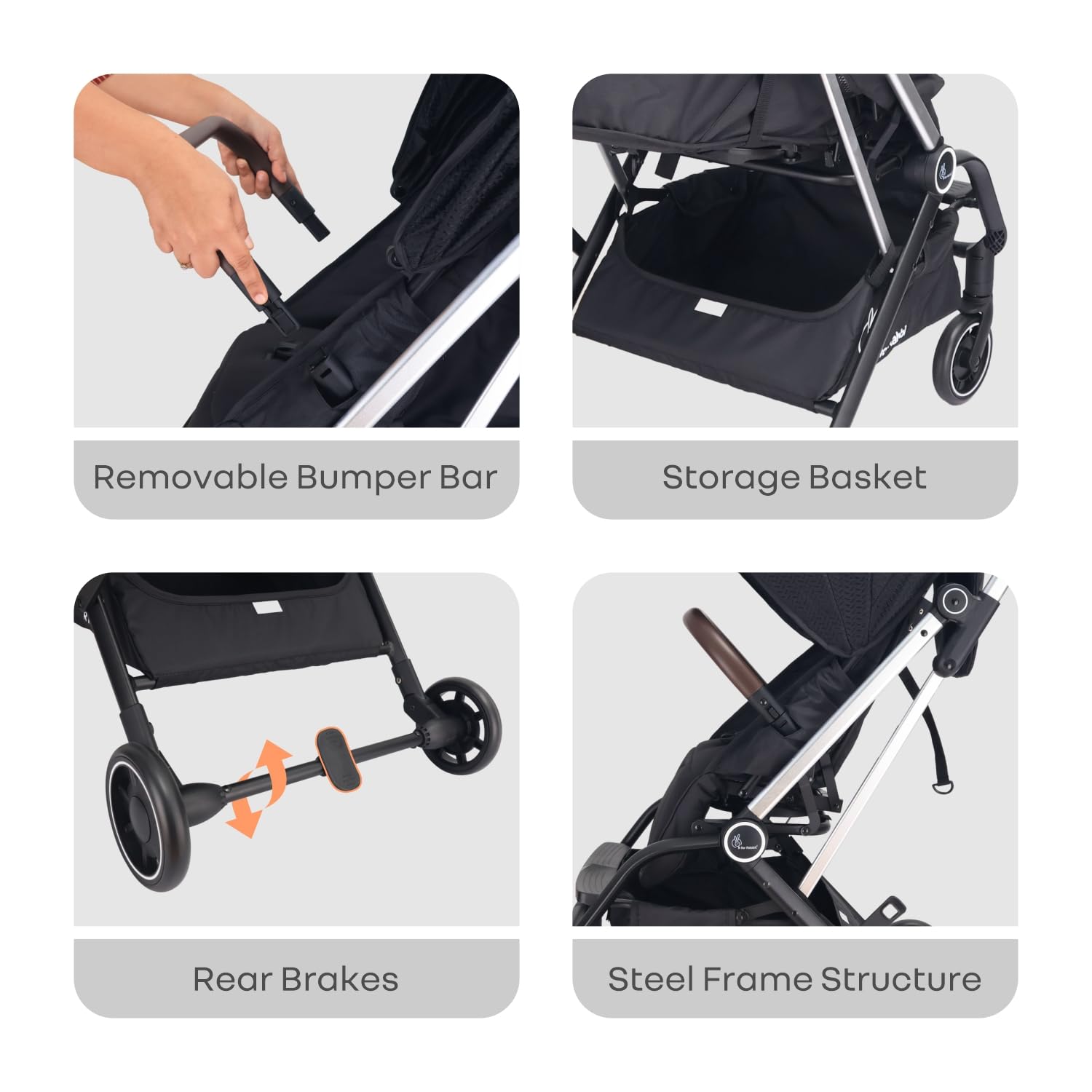 R for Rabbit Street Smart Stroller - 360 Rotation -6 R for Rabbit Street Smart Stroller - 360 Rotation -6