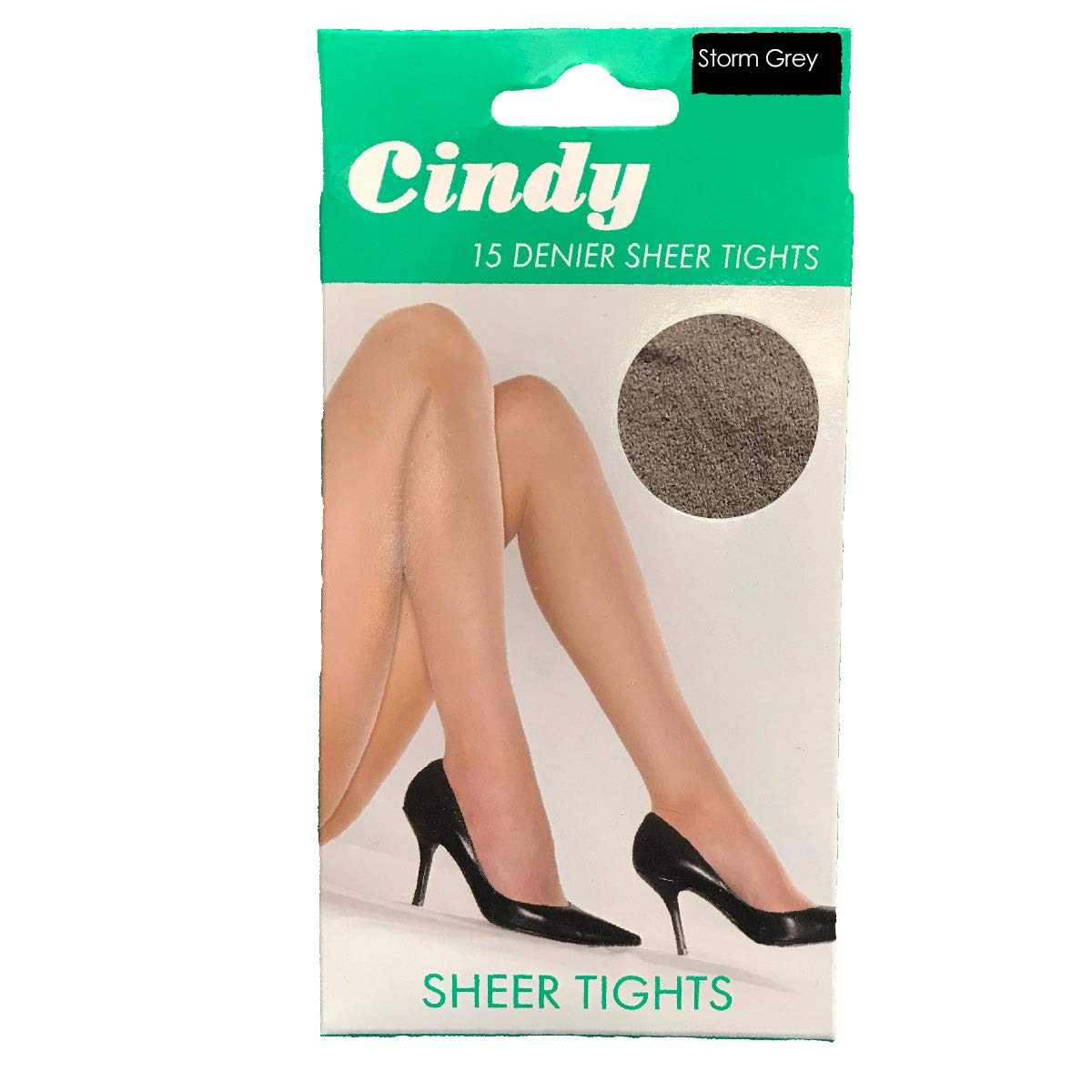 InsightClothing Cindy 15 Denier Sheer Ladies Tights - Storm Grey - One Size