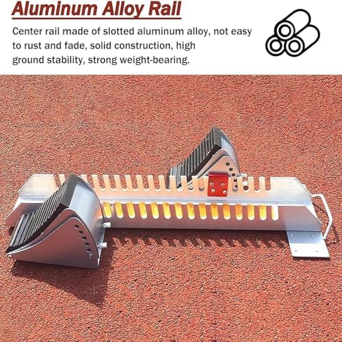 Multifunktionale Startblöcke für Sprints, 6-Fach verstellbares Aluminiumdesign für Leichtathletiktraining auf verschiedenen Untergründen