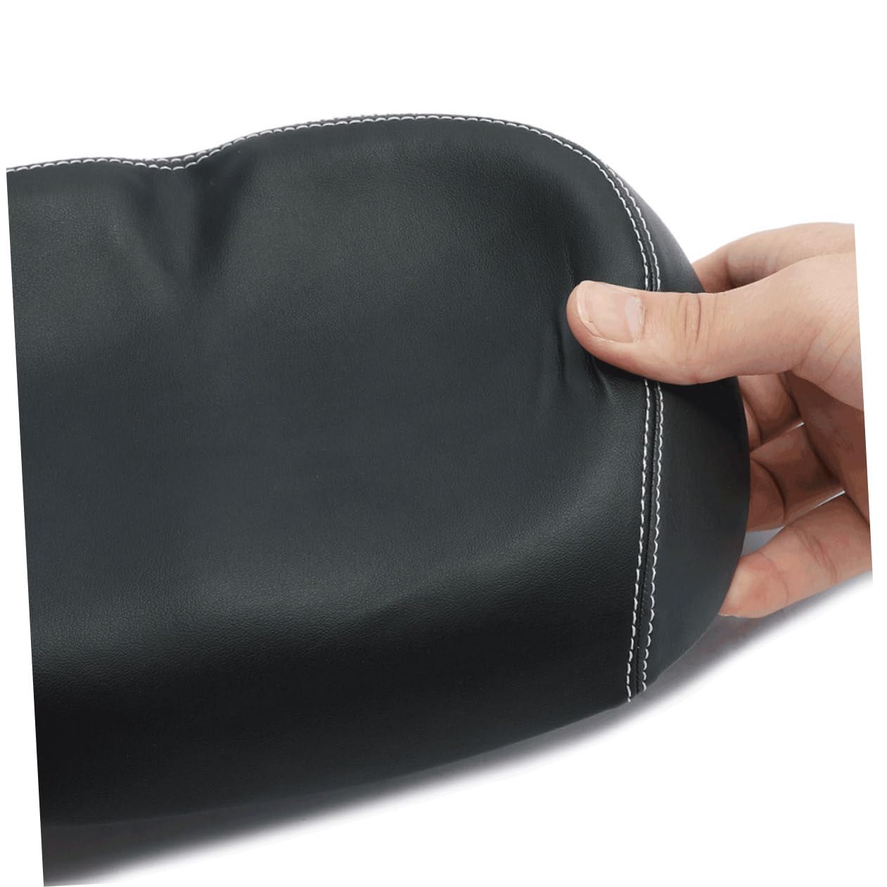 Selle de Vélo Élargie sans Nez pour Vélo de Route, Noire | Nylon et Cuir Pu, Légère et Respirante, Design Ergonomique, pour Bike et Racing Bicycle