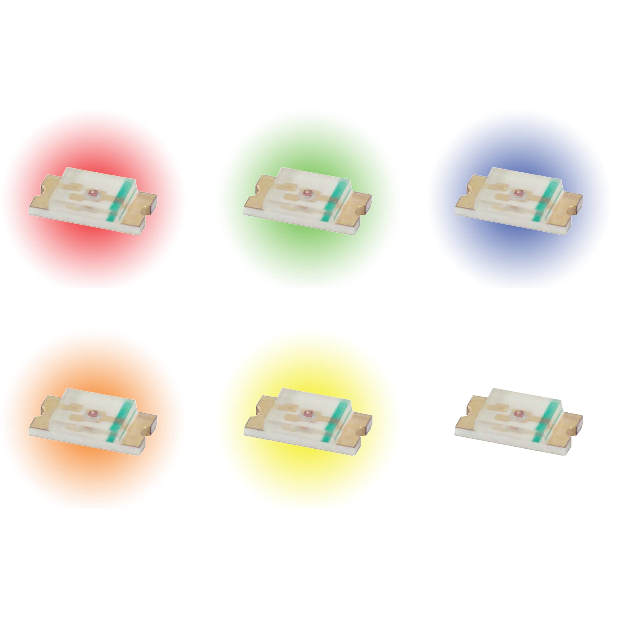 Kit di LED SMD 0805-6 colori - 60 pezzi